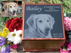 Photographic Marble Pet Urns
