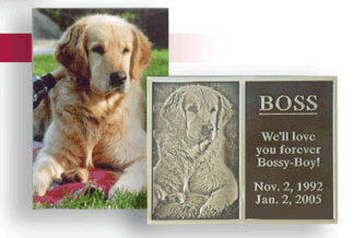 Bronze Pet Memorial Plaque