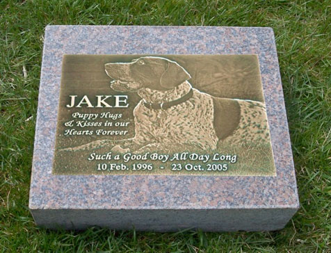 Bronze Rectangle and Granite Marker