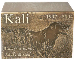 Solid Bronze Pet Urn