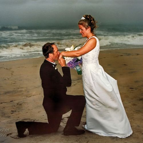 1999 Dave Carrie Beach Wedding
